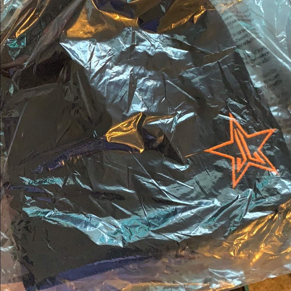 Jeffree Star Black Beanie with Orange Branding